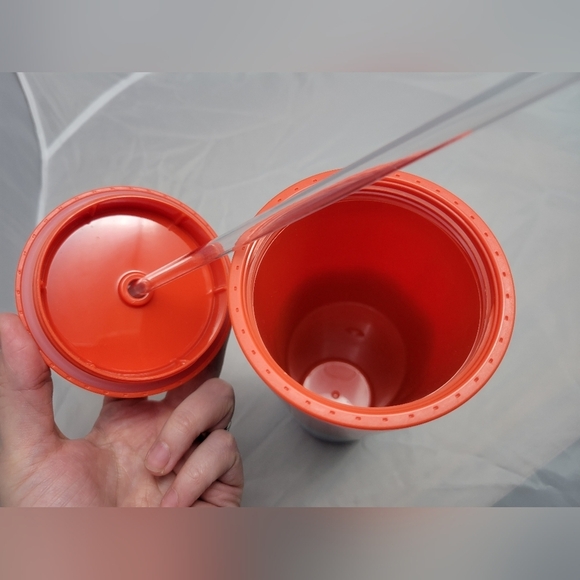 Starbucks 2020  Red Turquoise and Blue Watercolor Venti Tumble - Picture 3 of 6